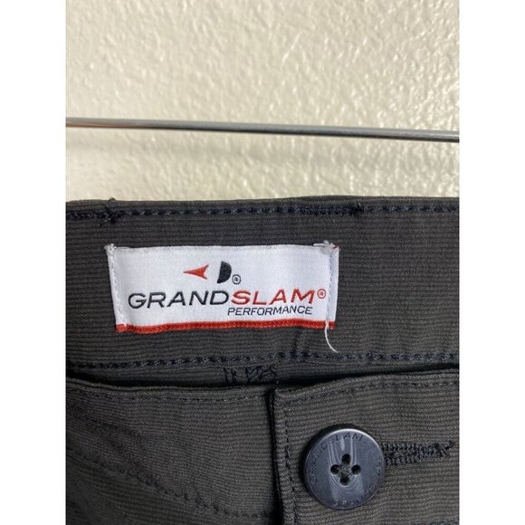 GRANDSLAM Performance Mens Golf Chino Pants Black Size 32x30 - Picture 3 of 14